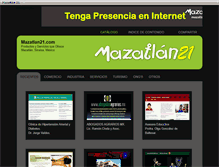 Tablet Screenshot of mazatlan21.com